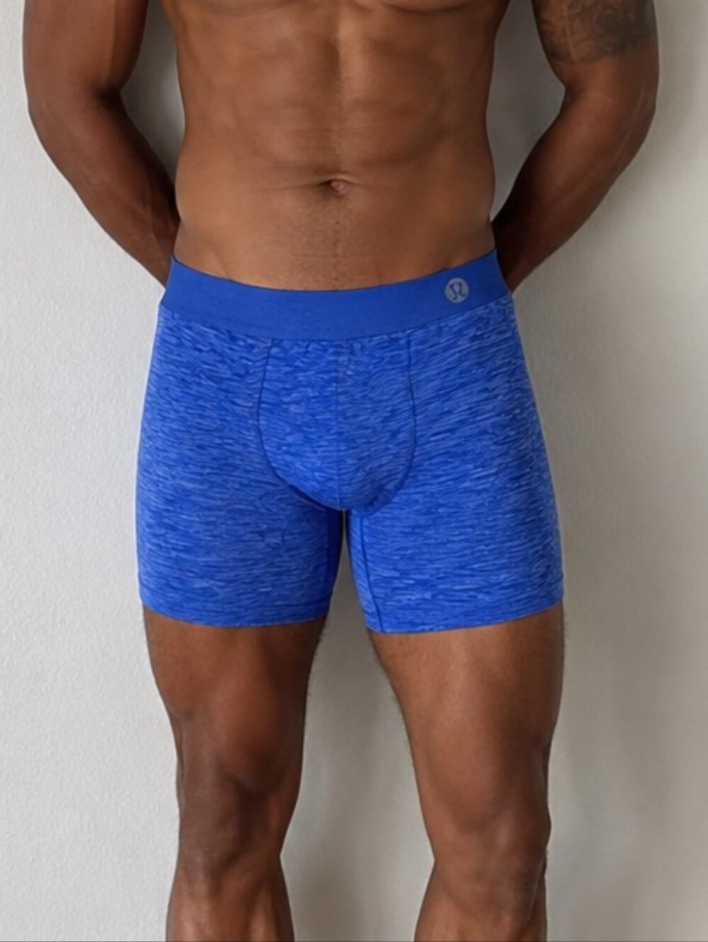 Lululemon Always In Motion Boxer Briefs Blue Heather XL Men's Underwear